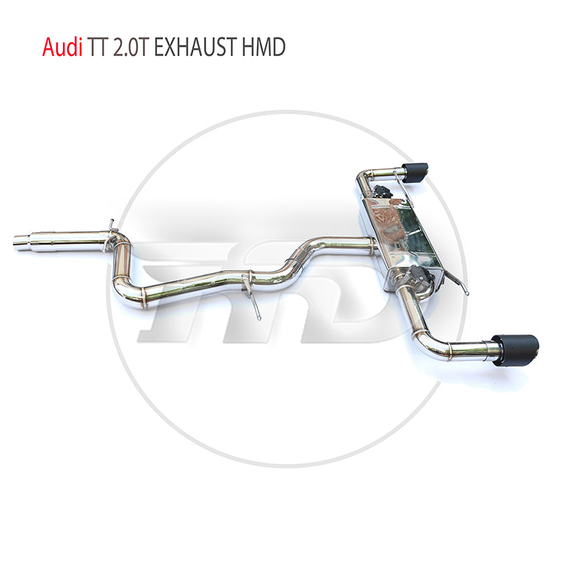 For Stainless Steel Exhaust System Manifold Downpipe Is Suitable For Audi TT 2.0T Auto Modification Parts Valve Car Accessories