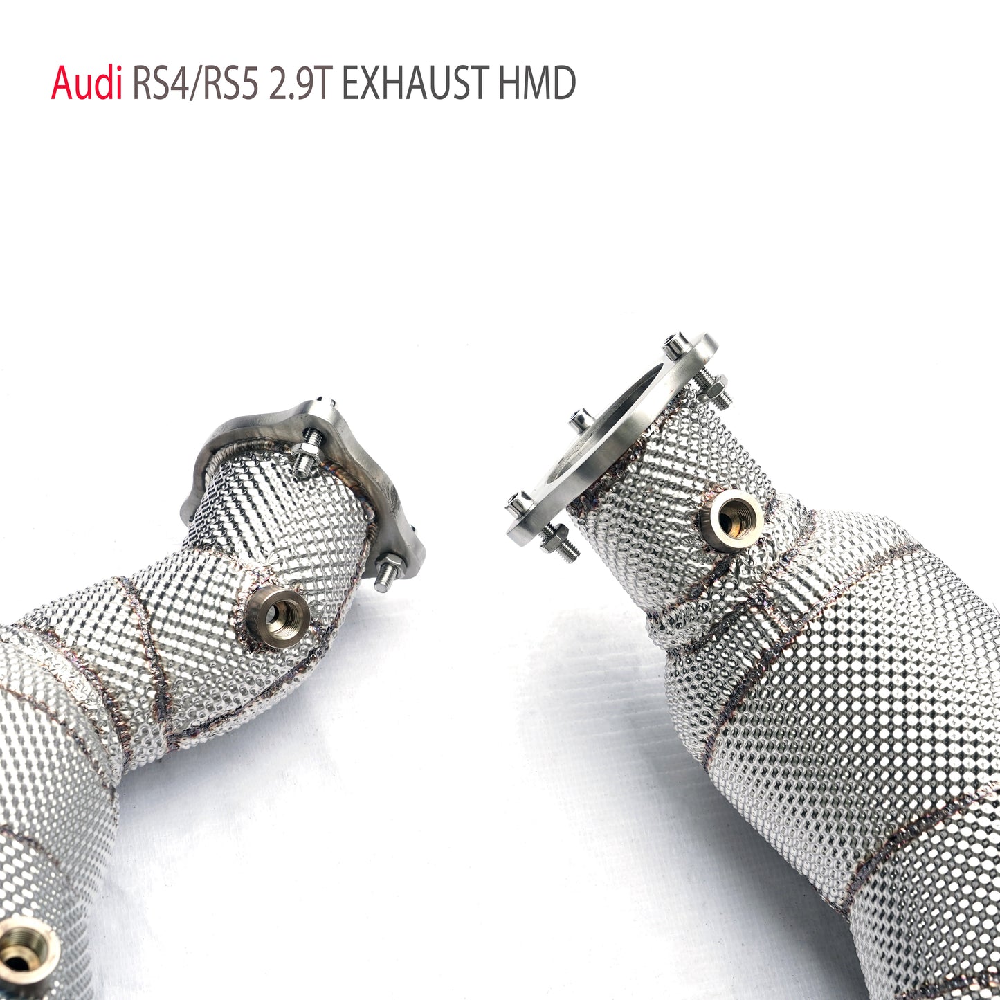 Exhaust System High Flow Performance Downpipe for Audi RS4 RS5 2.9T Car Accessories With Cat Pipe