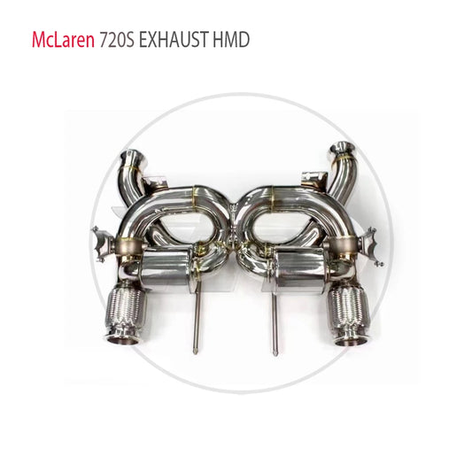 Stainless Steel Exhaust System Performance Catback for McLaren 720S Coupe Spider 4.0T Valve Muffler