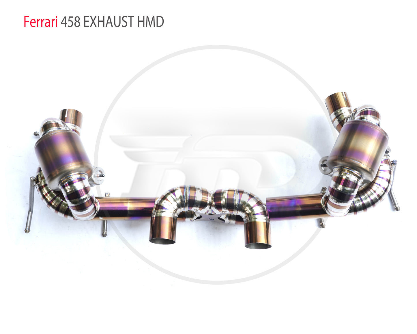 Titanium Alloy Exhaust System is Suitable For Ferrari 458 Auto Modification Electronic Valve Catback Pipe With Tips