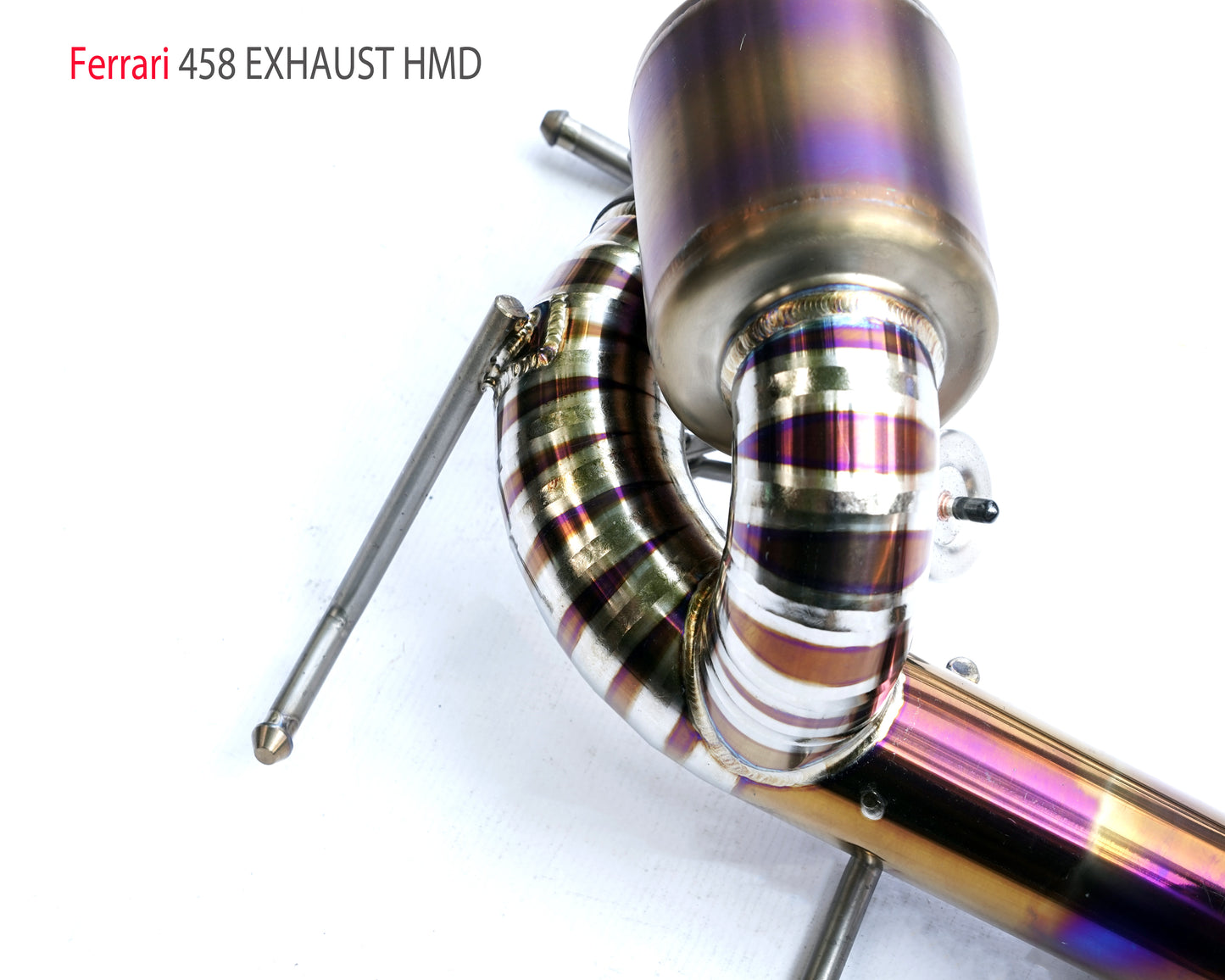Titanium Alloy Exhaust System is Suitable For Ferrari 458 Auto Modification Electronic Valve Catback Pipe With Tips