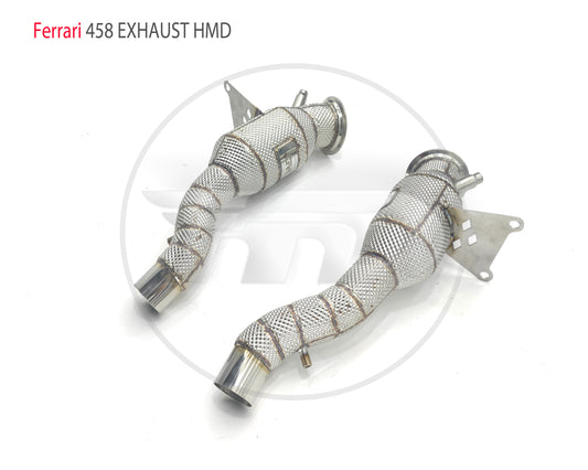 Exhaust System High Flow Performance Downpipe for Ferrari 458 Car Accessories With Catalytic Header Without Cat