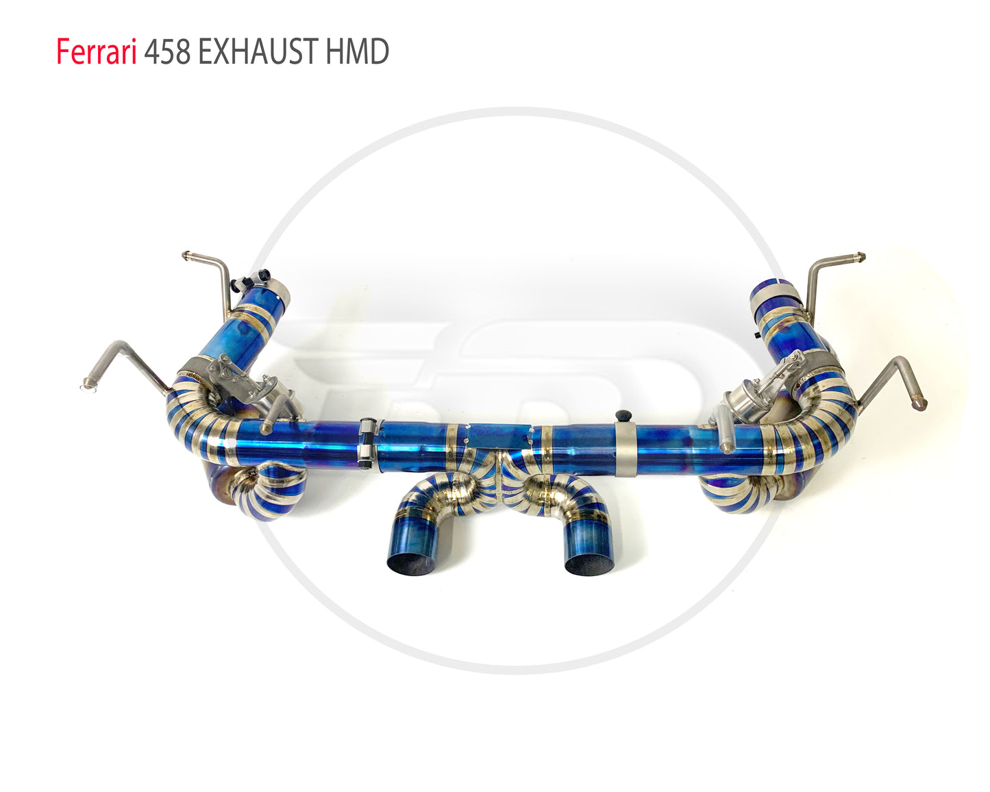Titanium Alloy Exhaust Pipe Manifold Downpipe is Suitable for Ferrari 458 Auto Modification Electronic Valve Muffler For Car
