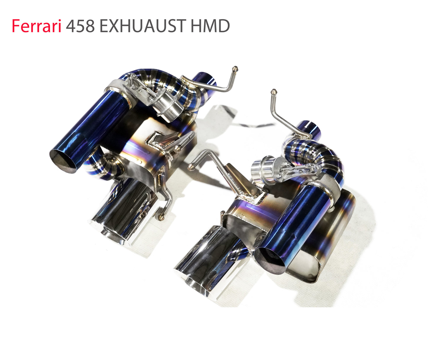 Titanium Alloy Exhaust Pipe Manifold Downpipe for Ferrari 458 SP Auto Modification Electronic Valve Muffler Car Accessories