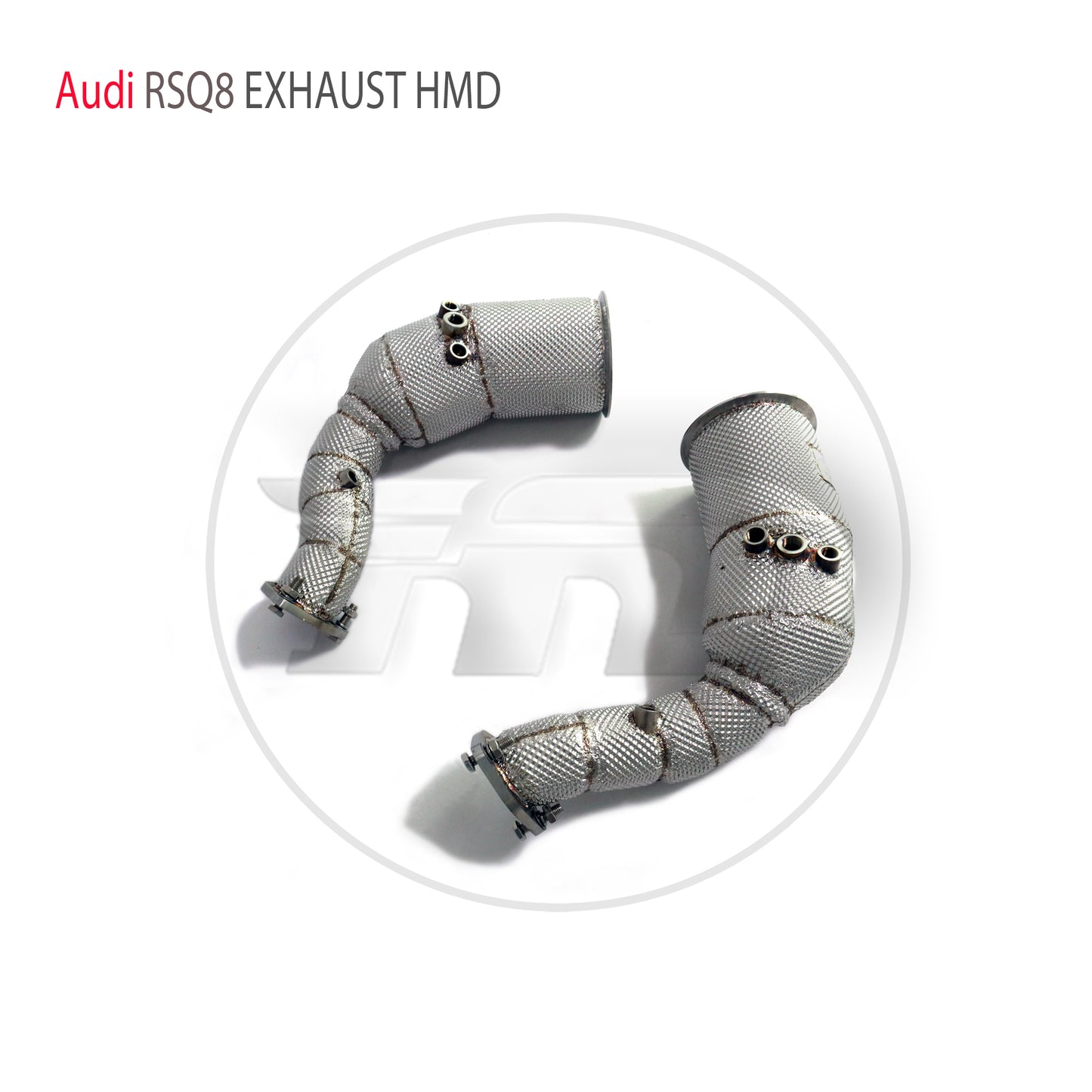 Exhaust System High Flow Performance Downpipe for Audi RSQ8 4.0T With Catalytic Converter Racing Pipe