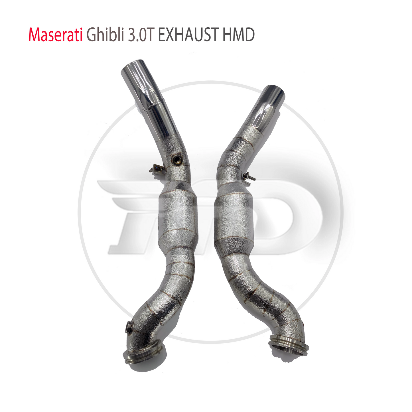 Car Accessories Exhaust System High Flow Performance Downpipe for Maserati Ghibli 3.0T With Catalytic ConverterAuto Parts