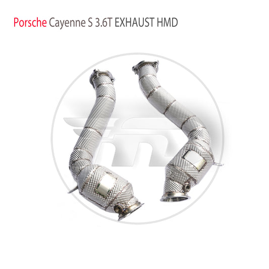 Exhaust System High Flow Performance Downpipe for Porsche Cayenne S GTS 4.8L Catalytic Converter Headers