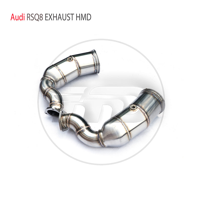 For Exhaust System High Flow Performance Downpipe for Audi RSQ8 4.0T 2020+ Catalytic Converter Headers