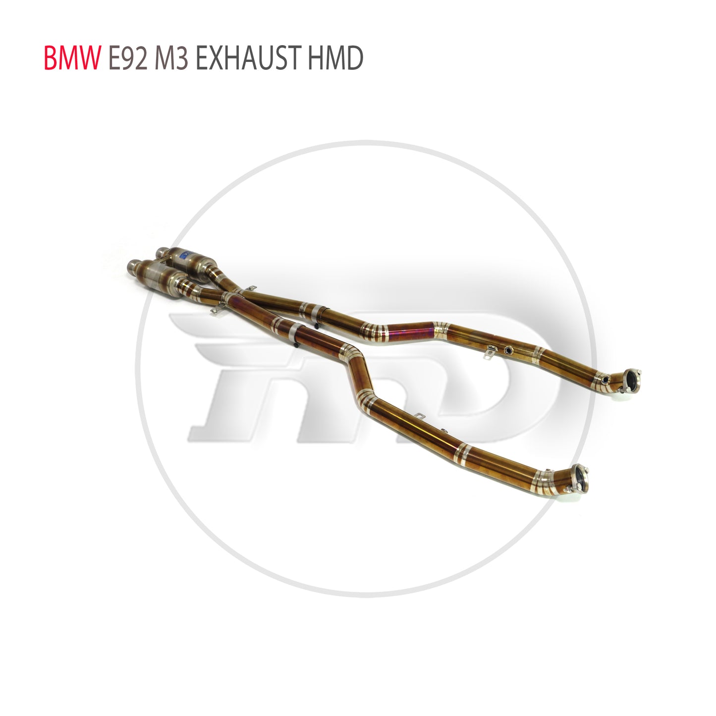 Titanium Alloy Exhaust System Performance Middle Pipe For BMW E92 M3 Car Resonator Racing Pipe