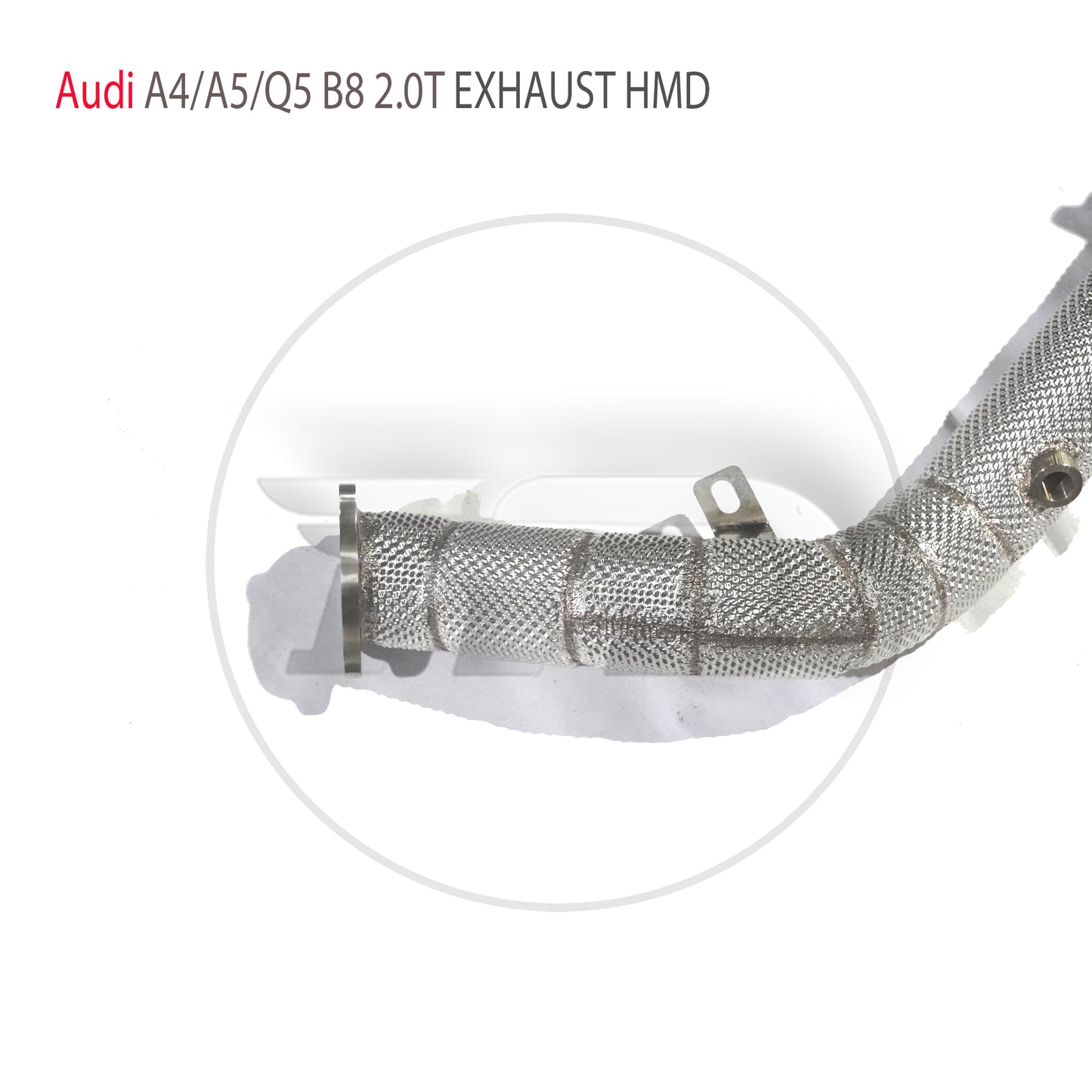 For Exhaust System High Flow Performance Downpipe for Audi A4 A5 Q5 B8 2.0T Without Catalyst Converter Header Racing Pipe