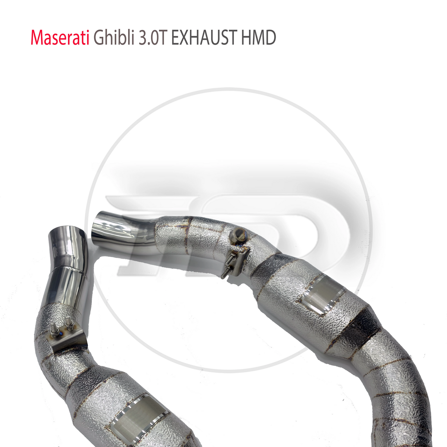 Car Accessories Exhaust System High Flow Performance Downpipe for Maserati Ghibli 3.0T With Catalytic ConverterAuto Parts