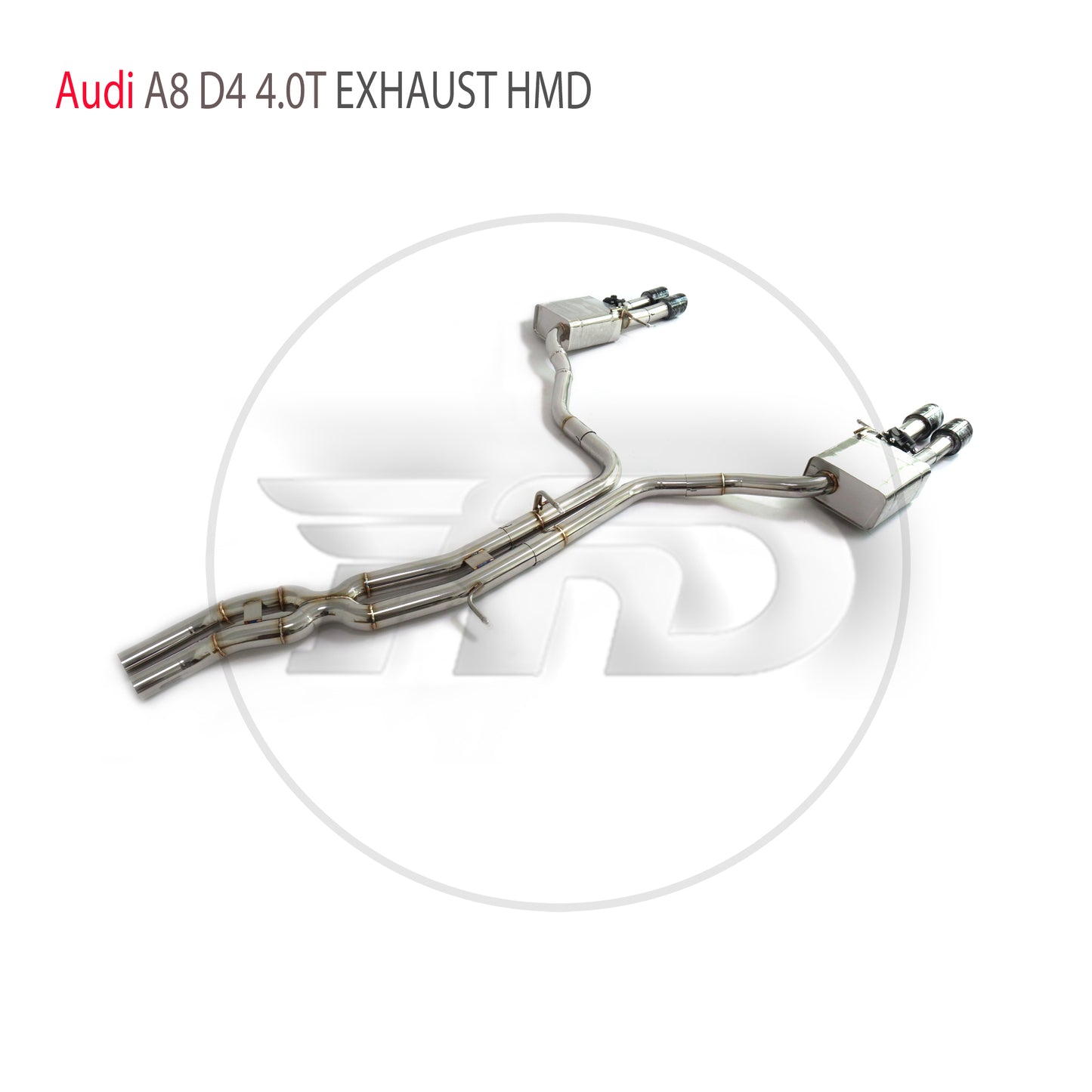 For Exhaust System High Flow Performance Downpipe for Audi A6 A7 C8 3.0T Car Accessories Without Catalytic Header