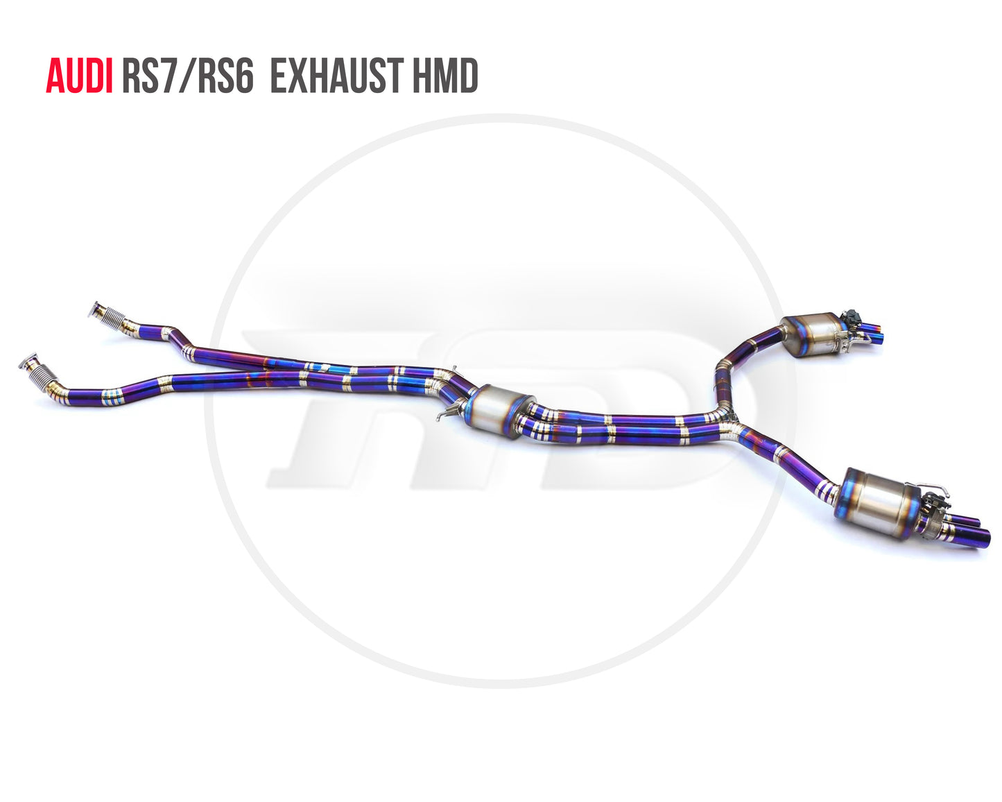 Titanium Alloy Exhaust System Performance Catback for Audi RS6 RS7 C7 C8 Auto Modification Electronic Valve Muffler