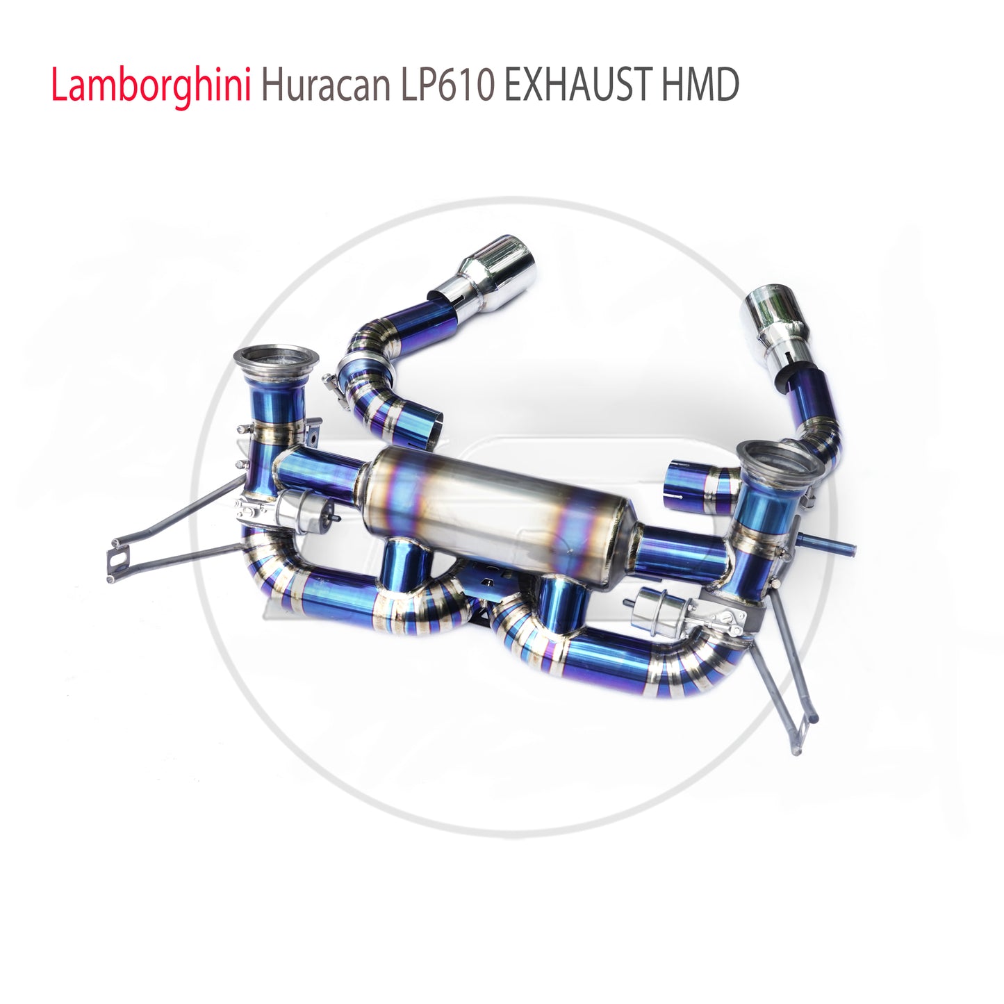 Titanium Alloy Exhaust System Performance Catback For Lamborghini Huracan LP610 Modify STO Style Rear Bumper Valve Muffler