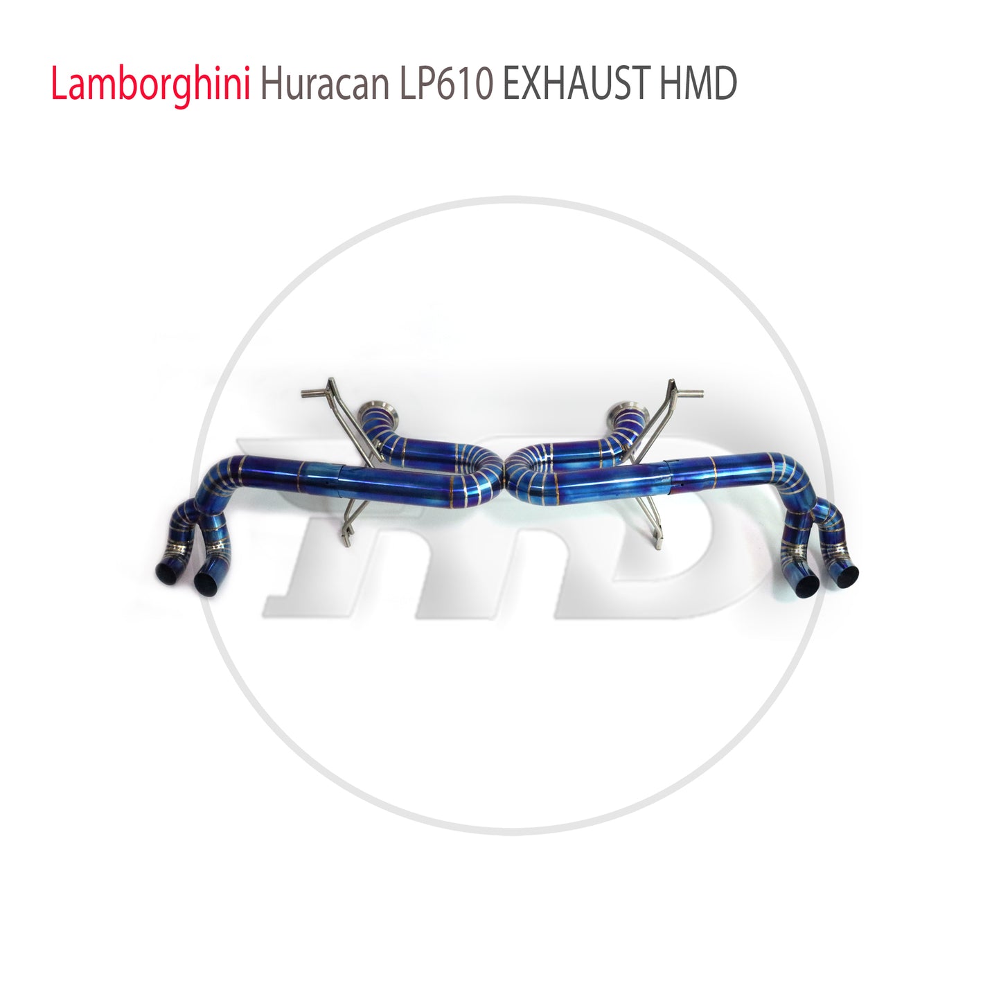 Titanium Alloy Exhaust System Performance Catback For Lamborghini Huracan LP580 LP610 WIthout Valve Muffler With Ti Tips