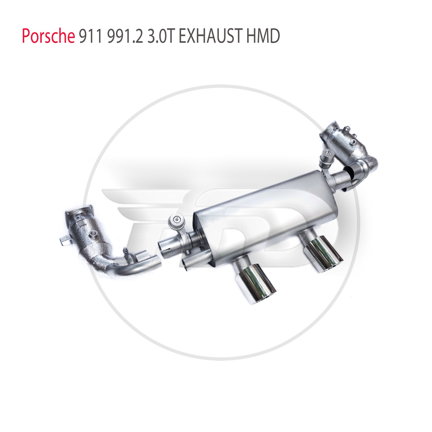 Stainless Steel Exhaust System Performance Catback And Downpipe for Porsche 911 991.2 Carrera GTS 3.0T Valve Muffler