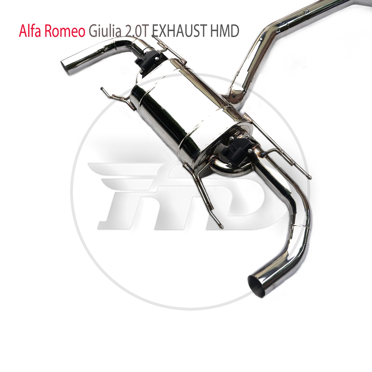 For HMD Stainless Steel Exhaust System Performance Catback for Alfa Romeo Giulia 2.0T Auto Accesorios Electronic Valve Muffler