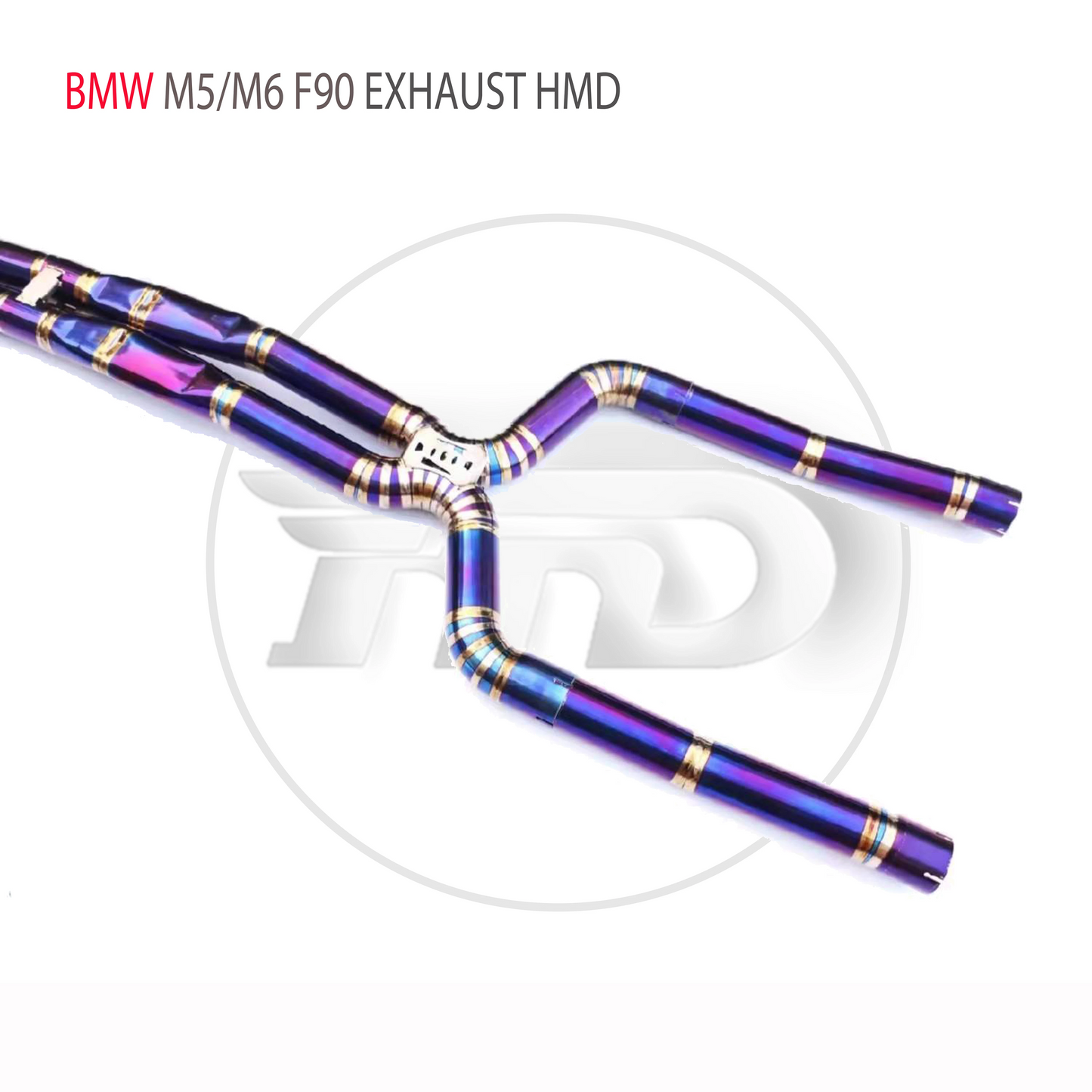 Titanium Alloy Exhaust Systems Downpipe Is Suitable For BMW M5 M6 F90 Muffler With Valve Car Accessories Auto Modification