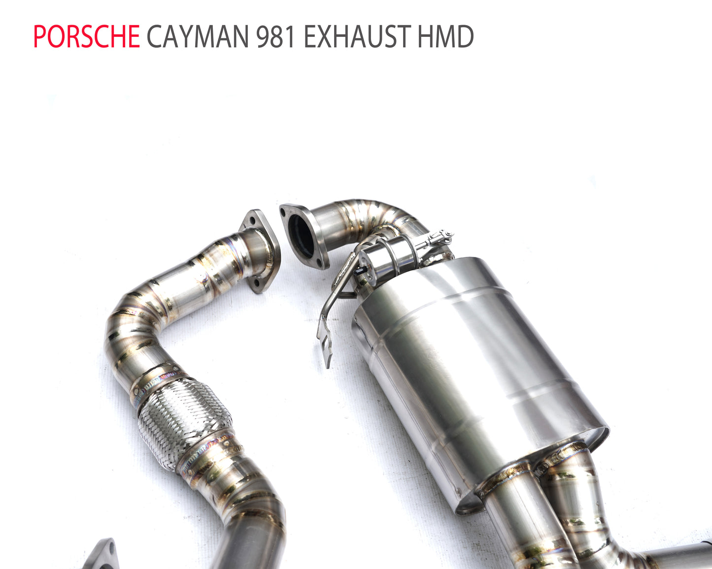 Titanium Alloy Exhaust System Performance Catback And Manifold For Porsche Cayman Boxster 981 Headers With Catalyst