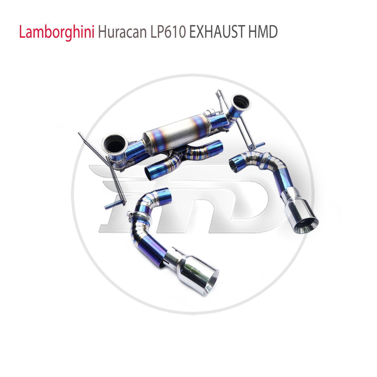 Titanium Alloy Exhaust System Performance Catback For Lamborghini Huracan LP610 Modify STO Style Rear Bumper Valve Muffler