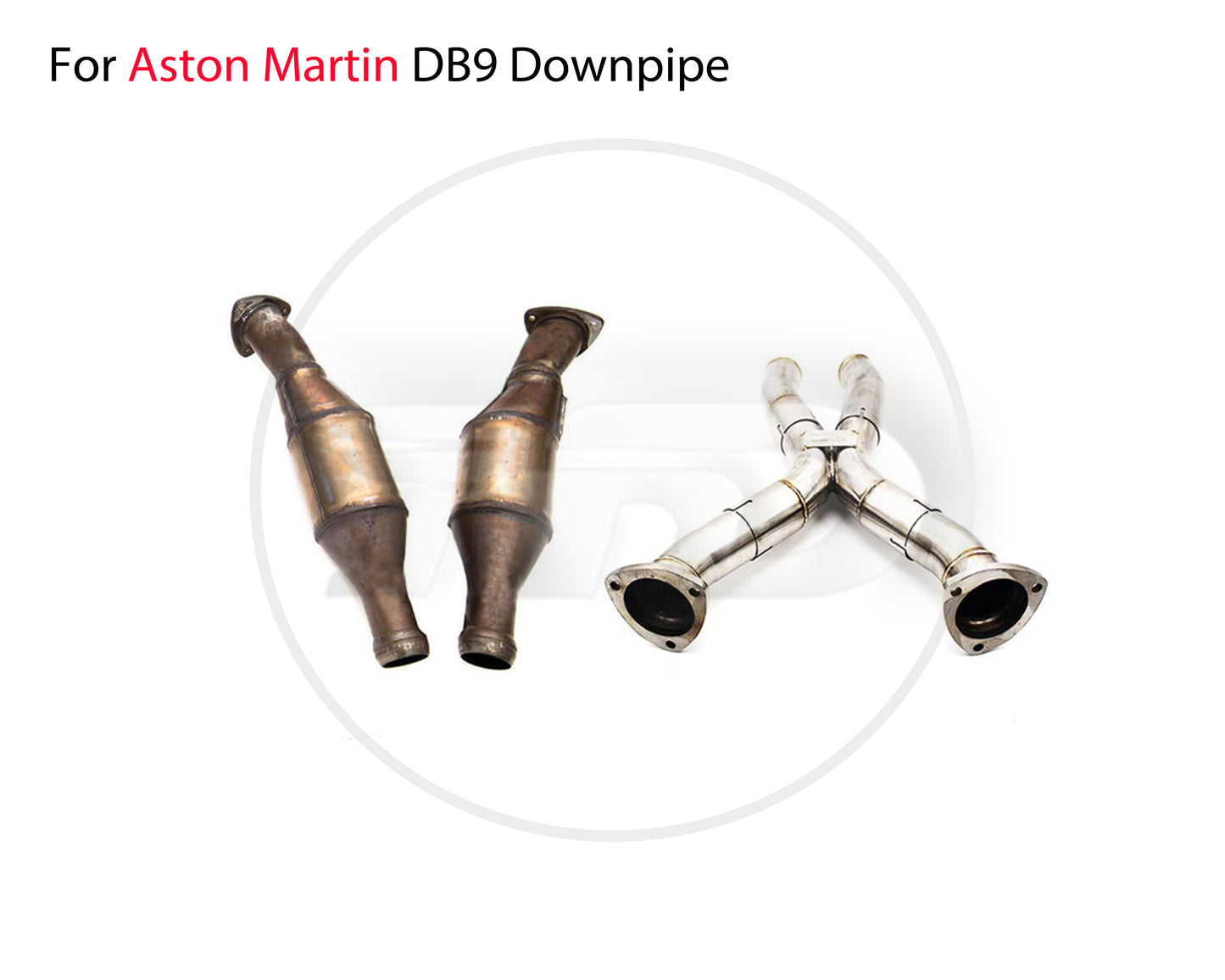 For Exhaust System Front Pipe X Tube for Aston Martin DB9 Vantage Zagato Rapide 6.0L V12 Without Cat