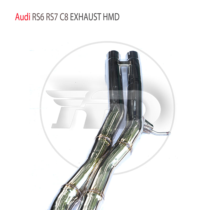 For Stainless Steel Exhaust System Performance Catback for Audi RS6 RS7 C8 Auto Replacement Modification Electronic Valve