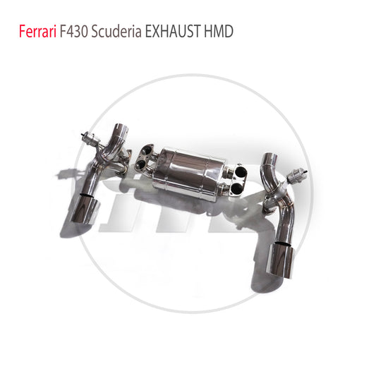 Stainless Steel Exhaust System Performance Catback for Ferrari F430 Scuderia Valve Muffler