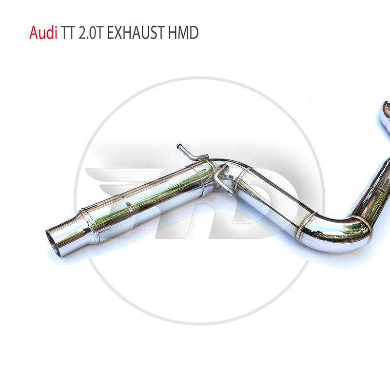 For Stainless Steel Exhaust System Manifold Downpipe Is Suitable For Audi TT 2.0T Auto Modification Parts Valve Car Accessories