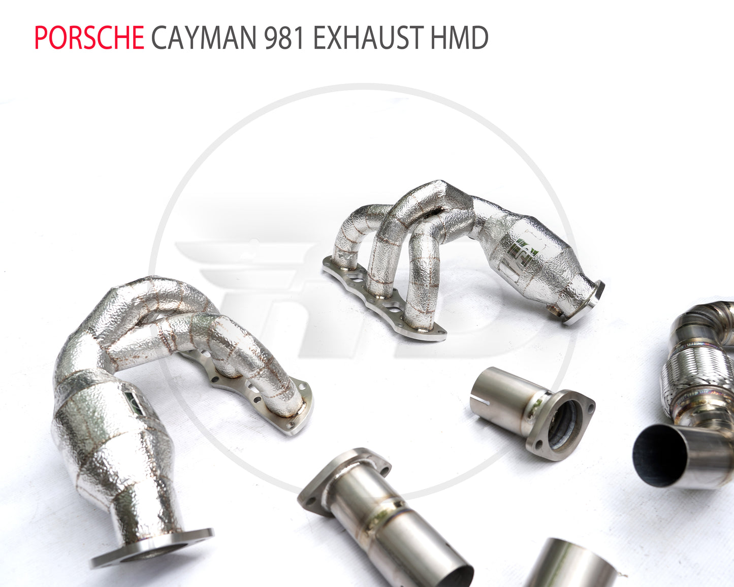 Titanium Alloy Exhaust System Performance Catback And Manifold For Porsche Cayman Boxster 981 Headers With Catalyst