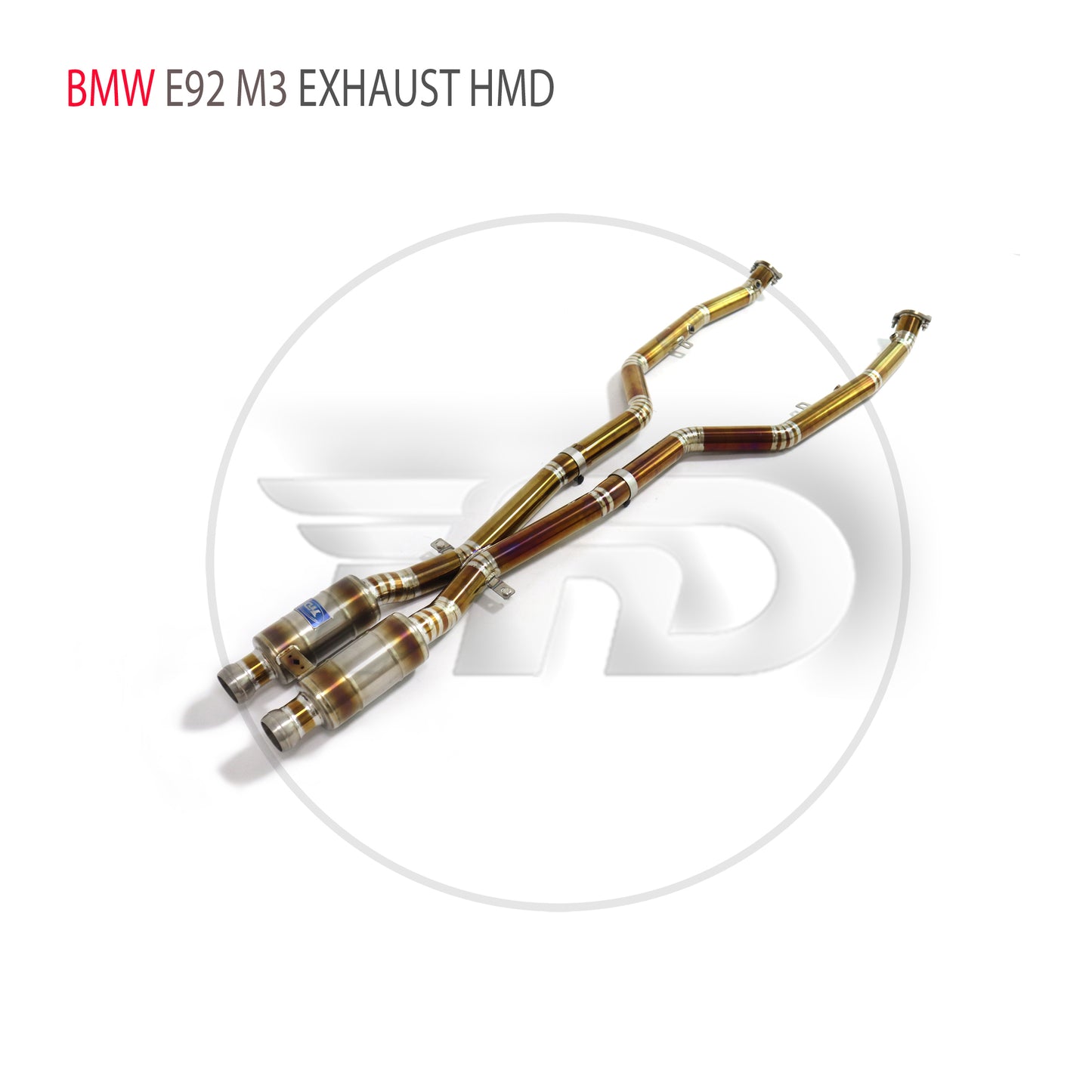 Titanium Alloy Exhaust System Performance Middle Pipe For BMW E92 M3 Car Resonator Racing Pipe