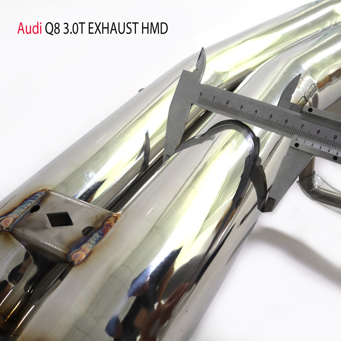 Stainless Steel Exhaust System Performance Catback With Middle Pipe For Audi Q8 2019-2023 3.0T Electronic Valve Muffler