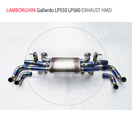 Titanium Alloy Exhaust System Catback Is Suitable For Lamborghini Gallardo LP560-4 Auto Modification Electronic Valve