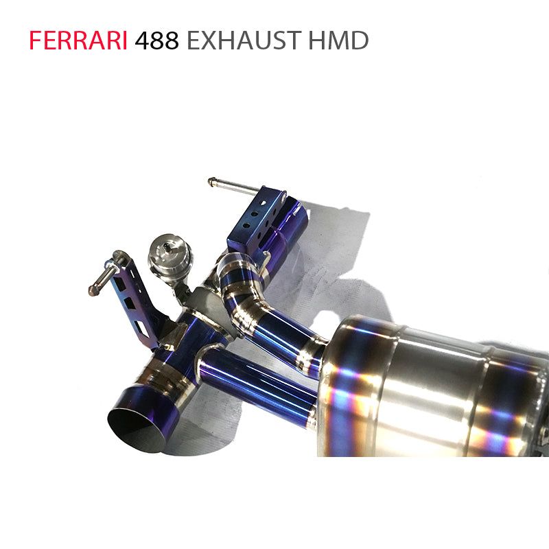 Titanium Alloy Catback Exhaust System for Ferrari 488 Auto Replacement Modification Electronic Valve Car Accessories Muffler