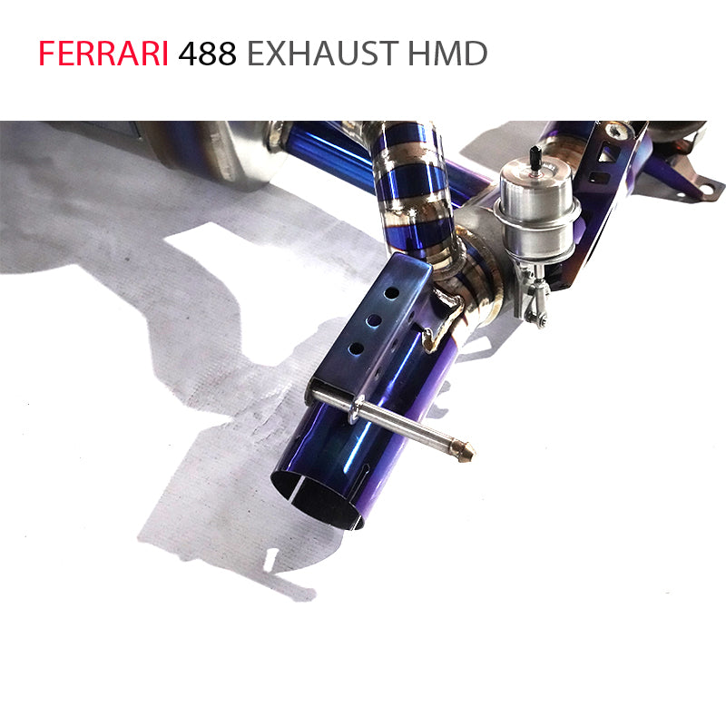 Titanium Alloy Catback Exhaust System for Ferrari 488 Auto Replacement Modification Electronic Valve Car Accessories Muffler