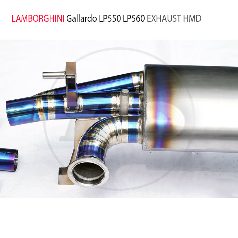 Titanium Alloy Exhaust System Catback Is Suitable For Lamborghini Gallardo LP560-4 Auto Modification Electronic Valve