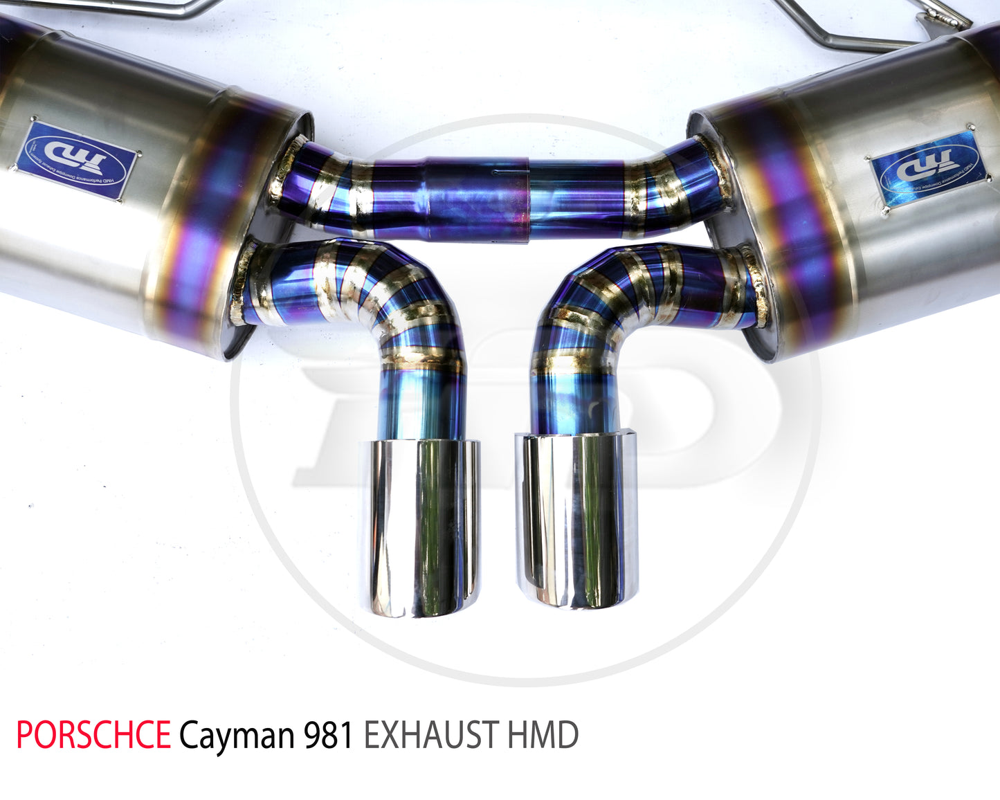 Titanium Alloy Exhaust Pipe With Manifold Full Set for Porsche Cayman Boxster 981 Auto Modification Electronic Valve