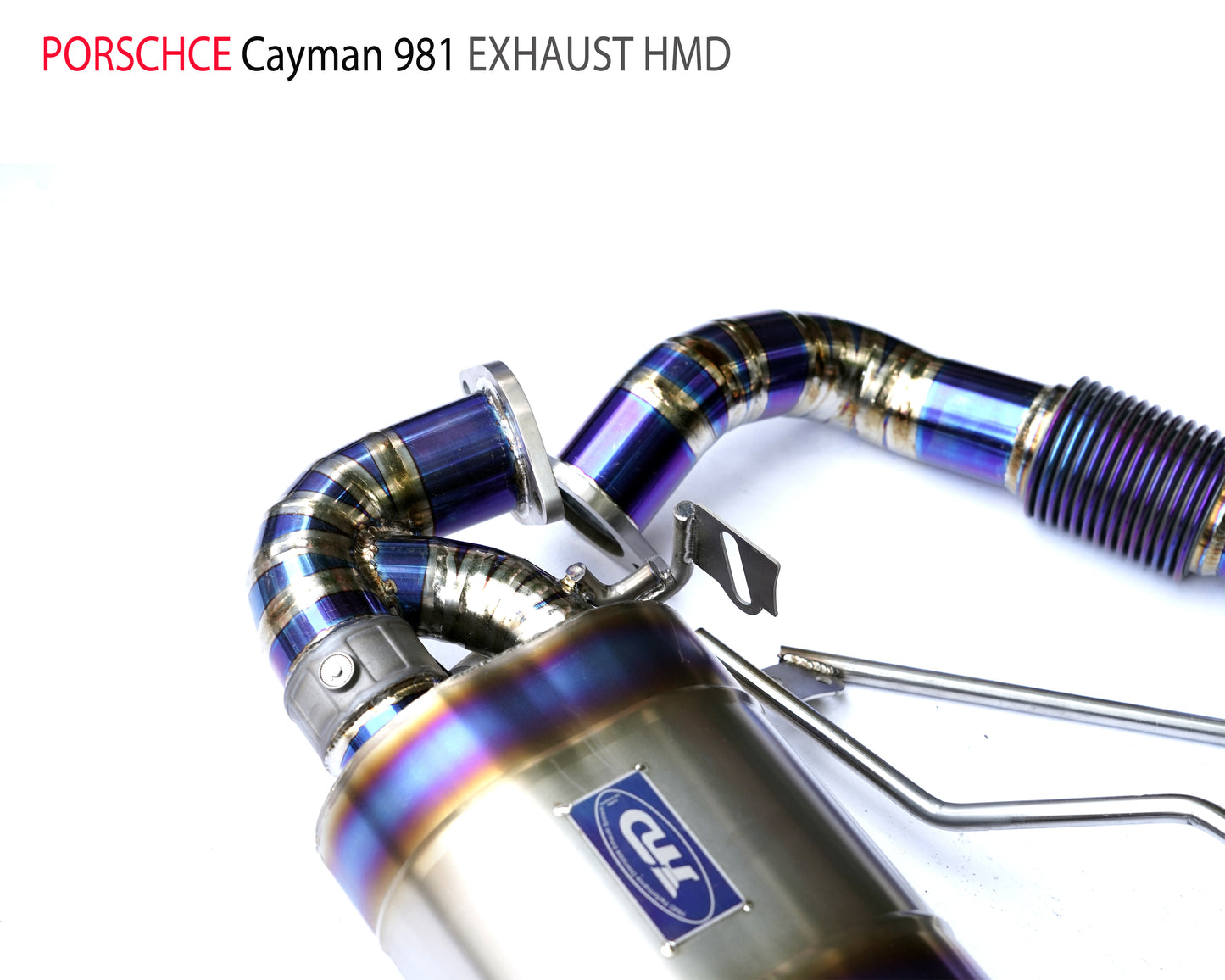 Titanium Alloy Exhaust Pipe With Manifold Full Set for Porsche Cayman Boxster 981 Auto Modification Electronic Valve