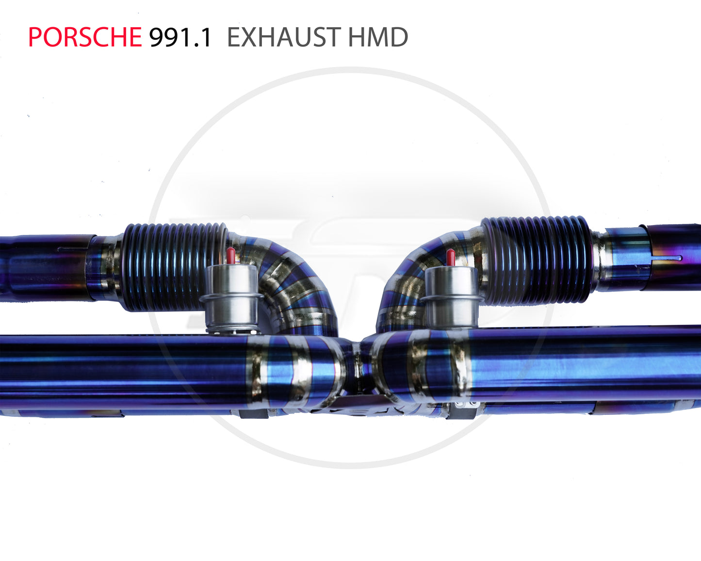 Titanium Alloy Exhaust Pipe Muffler Downpipe is Suitable for Porsche 911 991.1 Auto Modification Electronic Valve