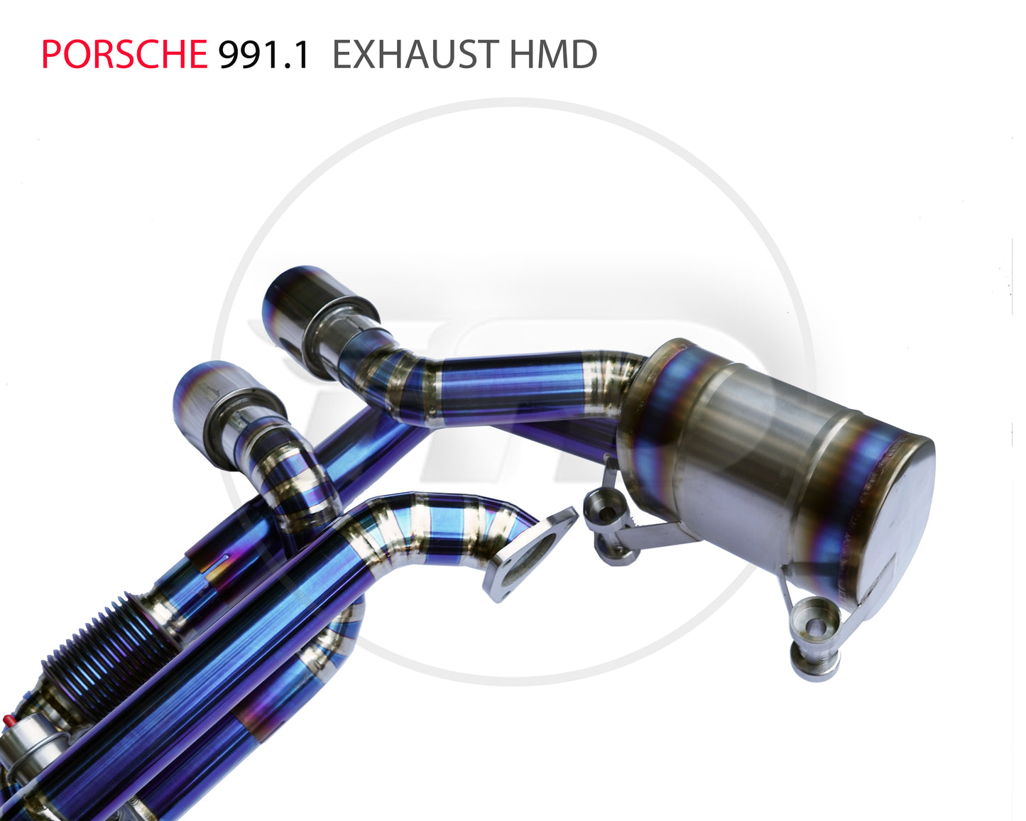 Titanium Alloy Exhaust Pipe Muffler Downpipe is Suitable for Porsche 911 991.1 Auto Modification Electronic Valve