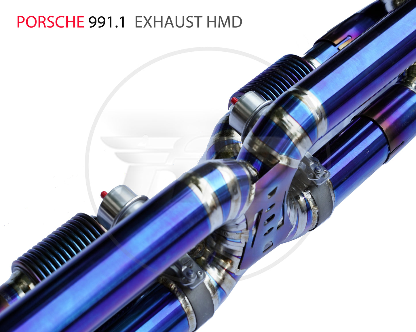 Titanium Alloy Exhaust Pipe Muffler Downpipe is Suitable for Porsche 911 991.1 Auto Modification Electronic Valve