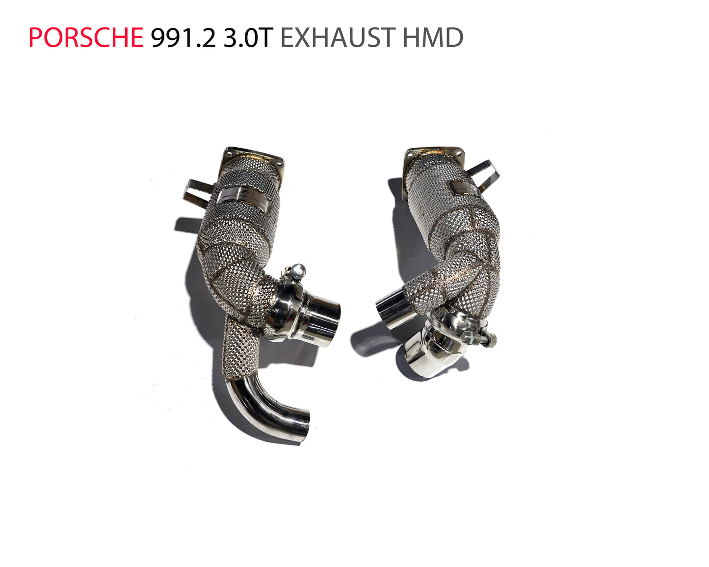 Stainless Steel Exhaust System High Flow Performance Downpipe for Porsche 911 991.2 Car Accessories With Catalyst