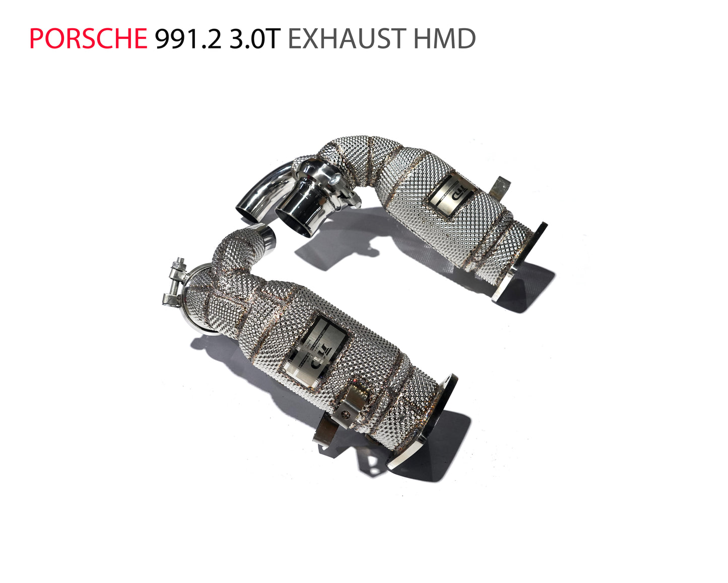 Stainless Steel Exhaust System High Flow Performance Downpipe for Porsche 911 991.2 Car Accessories With Catalyst