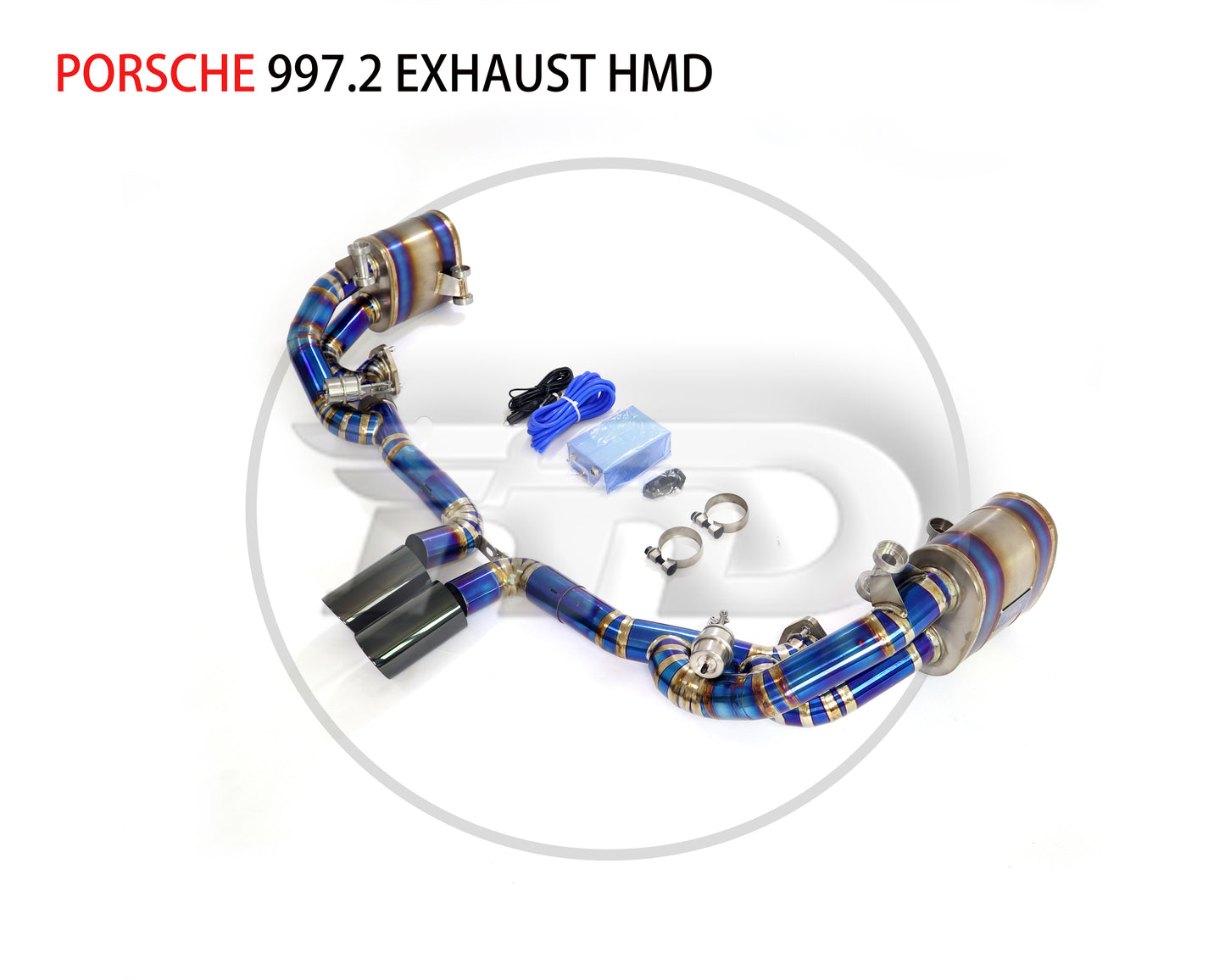 Titanium Alloy Exhaust Pipe Manifold Downpipe is Suitable for Porsche 911 997.2 Auto Modification Electronic Valve Muffler