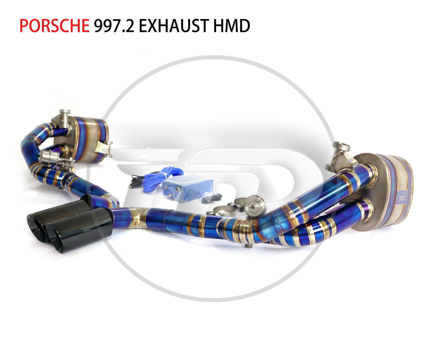 Titanium Alloy Exhaust Pipe Manifold Downpipe is Suitable for Porsche 911 997.2 Auto Modification Electronic Valve Muffler