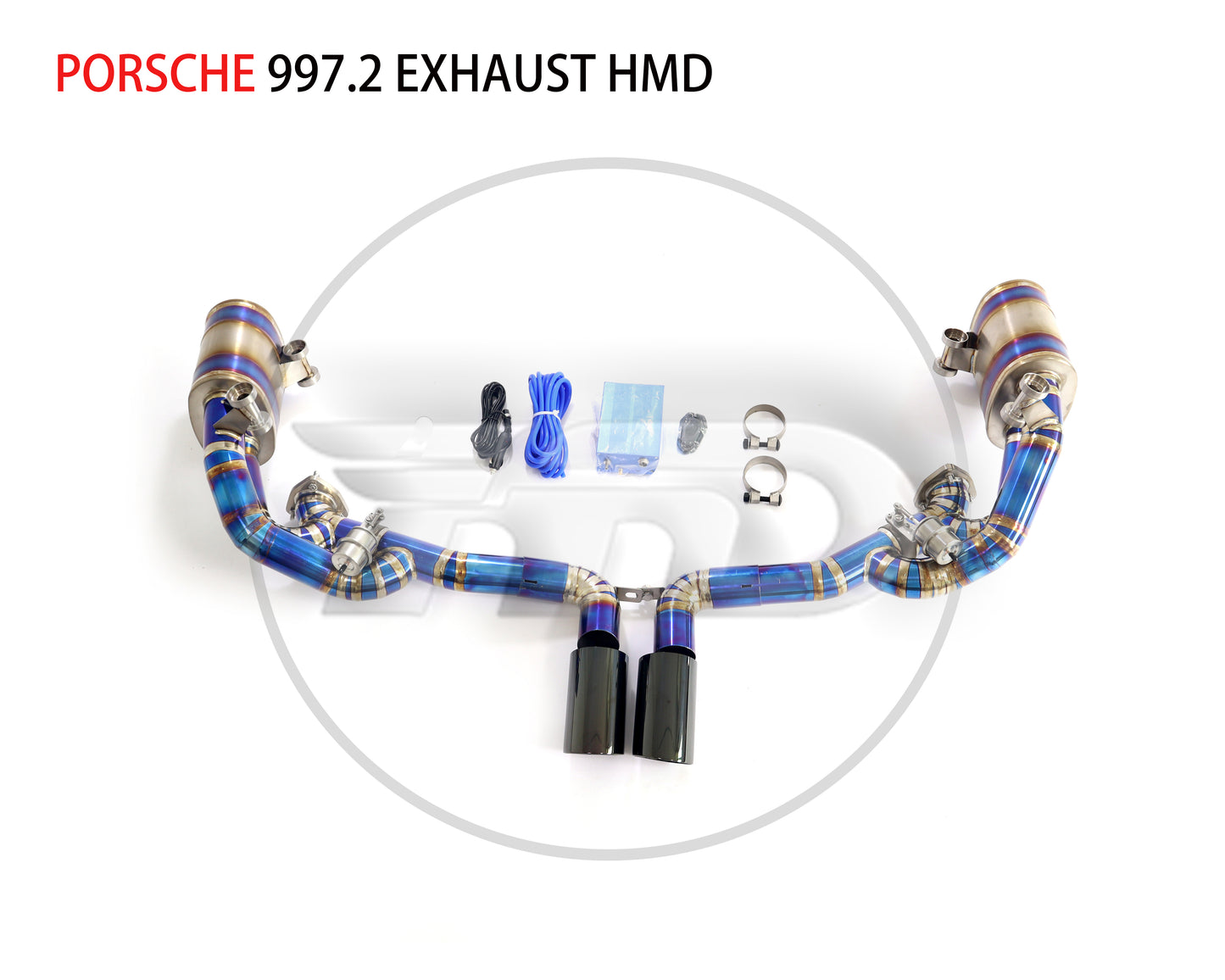 Titanium Alloy Exhaust Pipe Manifold Downpipe is Suitable for Porsche 911 997.2 Auto Modification Electronic Valve Muffler