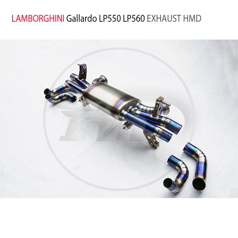 Titanium Alloy Exhaust System Catback Is Suitable For Lamborghini Gallardo LP560-4 Auto Modification Electronic Valve