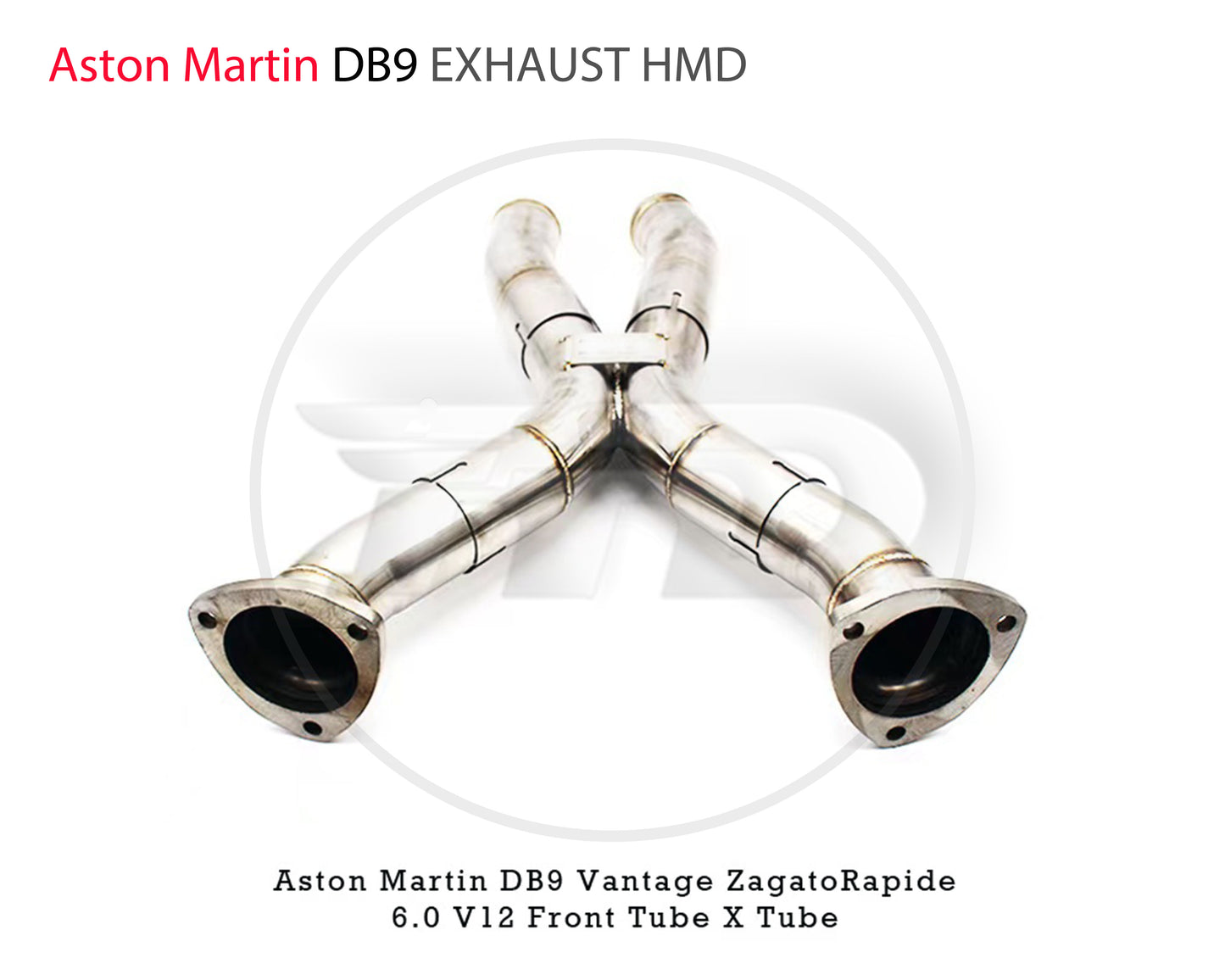 Exhaust System Front Pipe X Tube for Aston Martin DB9 Vantage Zagato Rapide 6.0L V12 Without Cat