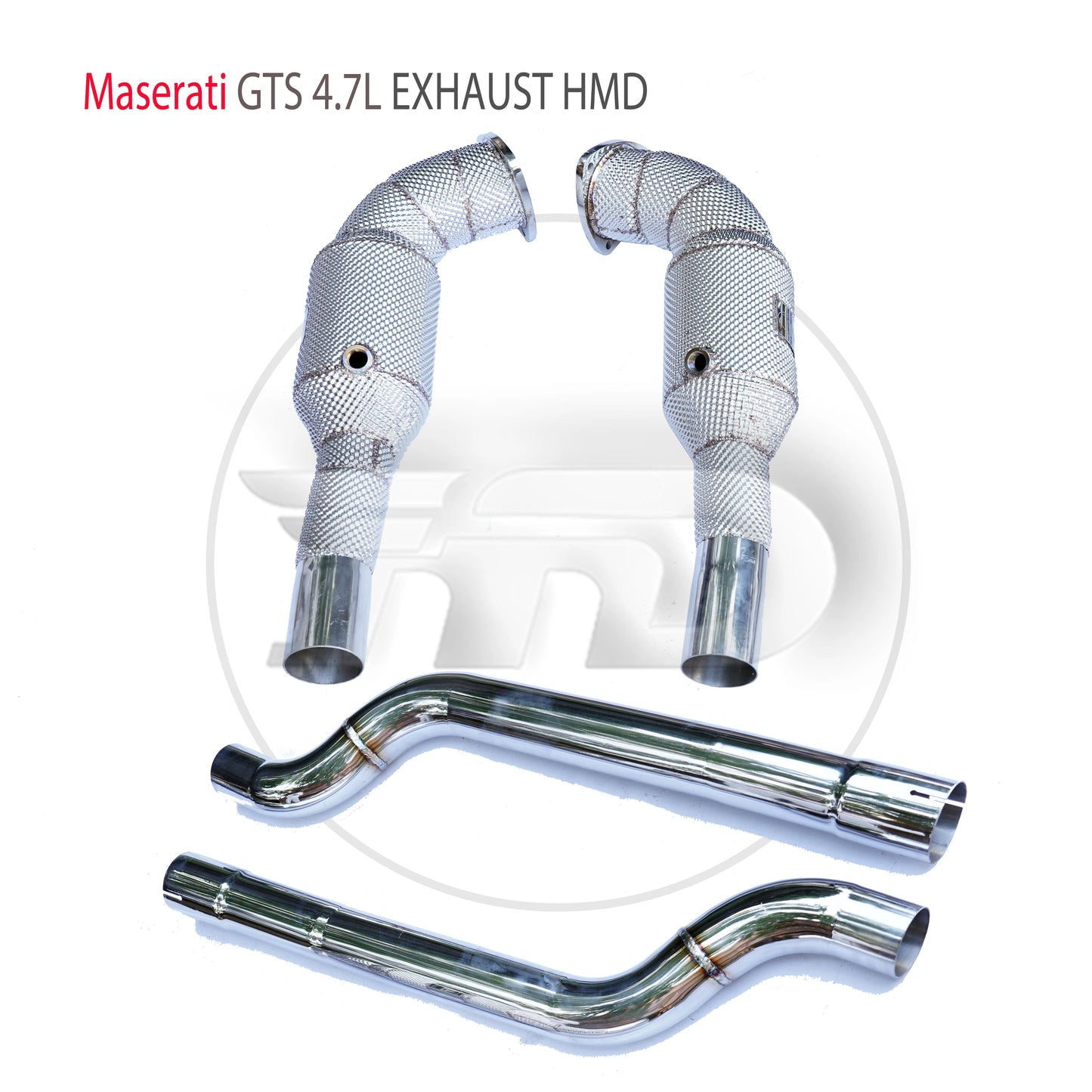 Exhaust Manifold High Flow Downpipe for Maserati Gran Turismo S 4.7L Car Accessories With Catalytic Wit Catless Pipe