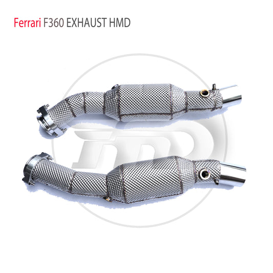 Exhaust System High Flow Performance Downpipe For Ferrari F360 Auto Modification Header With Catalyst