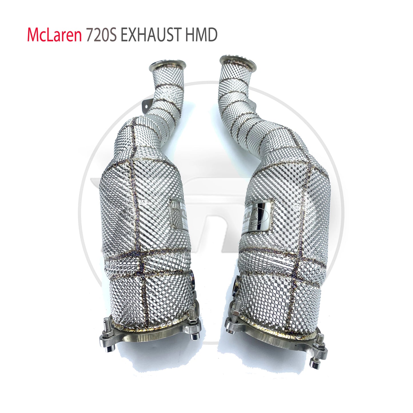 Stainless Steel Exhaust System High Flow Performance Downpipe For McLaren 720S Auto Modification